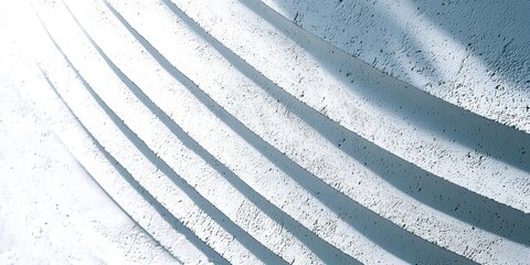 Poster - White wall with a series of lines