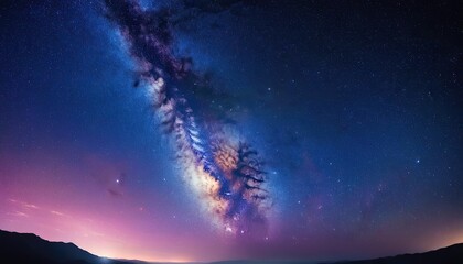Wall Mural - photo backgrounds night sky with stars and clouds s9