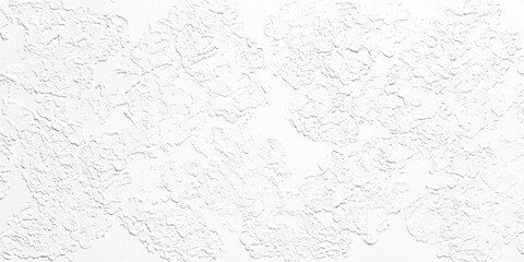 Poster - White wall with a pattern of white dots