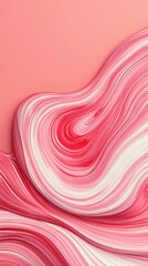 Poster - Colorful abstract background with flowing pink and white waves for creative projects.