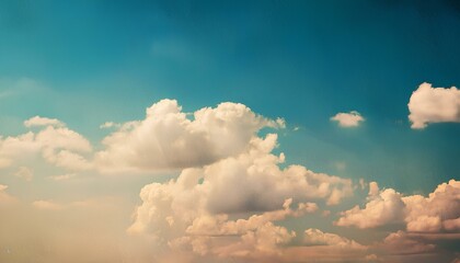Aufkleber - Vintage clouds sky background with copy space for add text.