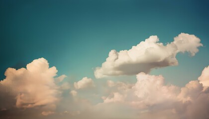 Aufkleber - Vintage clouds sky background with copy space for add text.