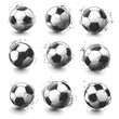 © md - Dynamic Set of Hand-Drawn Soccer Balls