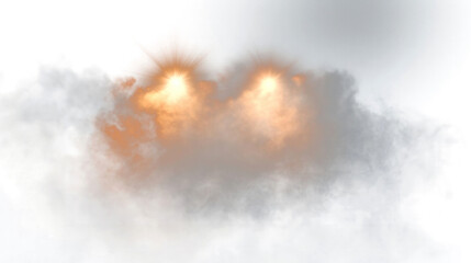 Wall Mural - png fog lights smoke atmosphere.