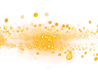 Wall Mural - Sparkling light gold energy glitter firework and bokeh cosmic kaleidoscope burst of color and light in the universe png transparent