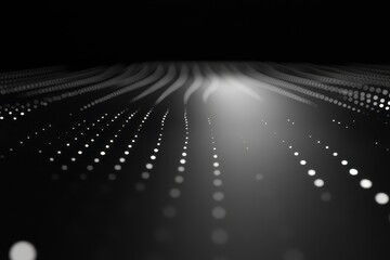Poster - Recalling a serene journey through swirling patterns of light and shadow across a digital landscape at dusk. Generative AI
