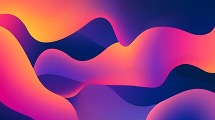 Poster - Abstract Colorful Waves Flowing Design