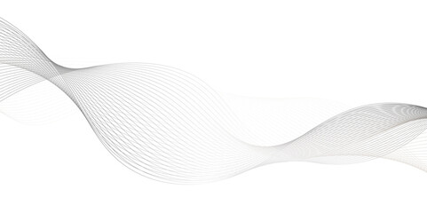 Poster - abstract wave line with connecting dots and lines on a dark background, technology, data science, ge