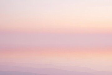 Poster - Soft pastel hues blend seamlessly over a tranquil landscape during the golden hour at a serene seaside location. Generative AI