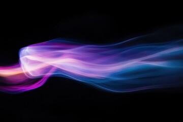 Poster - Fluid movement of vibrant colors creates a mesmerizing abstract pattern against a dark background. Generative AI