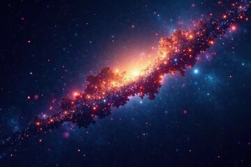 Wall Mural - Dazzling starlight scattered across an inky black canvas , celestial, constellations