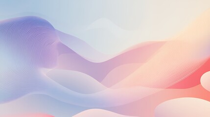 Poster - Abstract Pastel Wave Design Background
