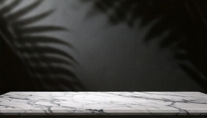 Wall Mural - abstract studio with black background for product presentation. empty room with window shadows, flow