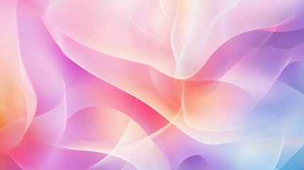 Poster - Abstract Pastel Swirls Of Color And Light