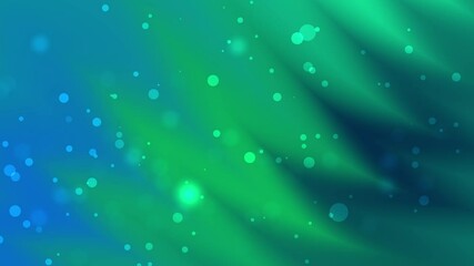 Abstract green and blue background with blurry circles suitable for technology website banners, social media posts, and desktop wallpapers.
