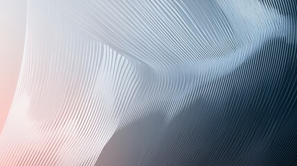 Poster - Abstract Curving Lines Light And Shadow Design