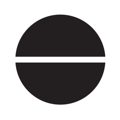Wall Mural - prohibited circle icon with bold lines, symbolizing restriction or no entry.