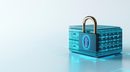 Change Your Password Day A digital lock symbolizing data security and protection.