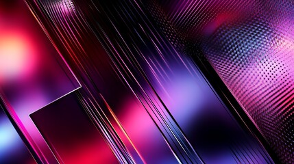 Poster - Abstract Purple and Pink Diagonal Lines Background