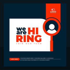Wall Mural - hiring template design