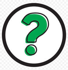 Poster - question mark icon, question mark sign and symbol vector design. eps 10.