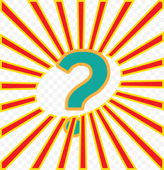 Poster - question mark icon set. bubble question icon, faq questions symbol on a transparent background. eps 