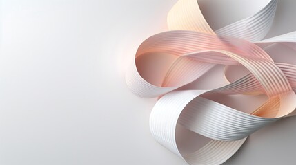 Fototapete - A minimalist 3D abstract background with layered translucent sheets, hues of icy blue and silver, soft reflections and shadows, clean and modern design with a subtle gradient background