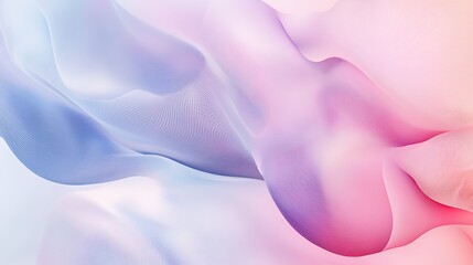 Poster - Abstract Pastel Waves Flowing Design