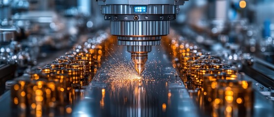 Poster - Industrial laser cutting machine inction
