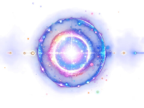 Glowing colorful sphere light universe in a sphere cosmic wonder of light and color, vibrant orb sphere of light and energy in space png transparent