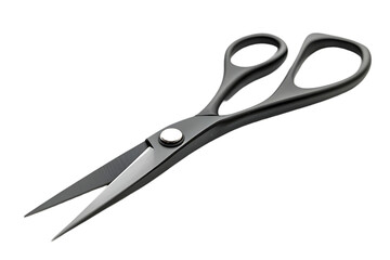 Poster - A pair of black scissors designed for cutting various materials.