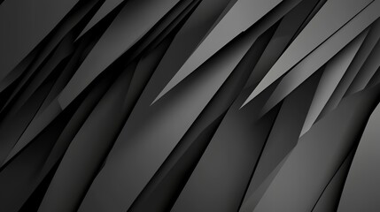 Poster - Abstract Black Geometric Diagonal Lines Pattern