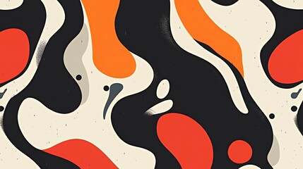 Poster - Abstract Fluid Shapes Color Design Artwork