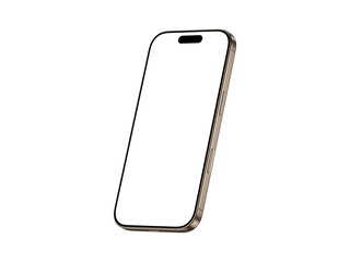 Wall Mural - high-resolution smartphone app mockups in desert titanium | clean design, blank screen & transparent