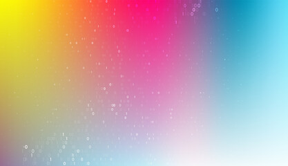Poster - Big data transfer concepts in internet. Abstract virtual stream. Flowing digital code. Storage cloud structure. Graphic concept for your design.