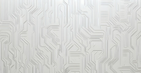 Poster - White background with hexagonal patterns and technological elements for a technology