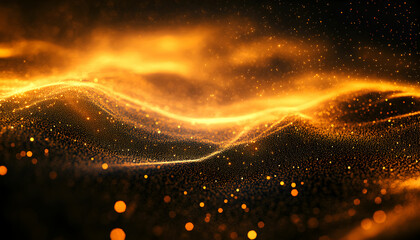Poster - Abstract technology particle background