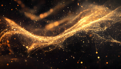 Poster - Abstract technology particle background