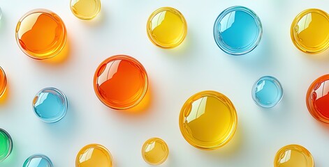 Colorful Glass Spheres - Design, Background, Art, Abstract