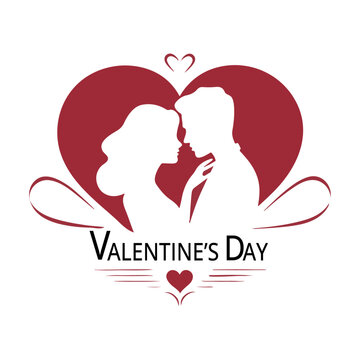 Happy Valentines Day. Design element for banner, flyer, poster, sticker, social media design.