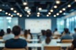 © Imagentive - Blurred Business Presentation in Classroom with Projector