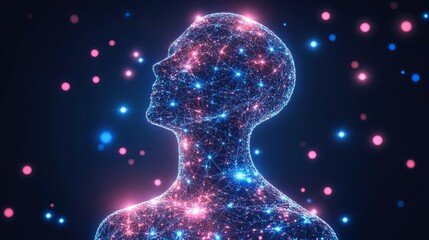 Poster - A vibrant abstract representation of an artificial intelligence dream reflecting chaos and creativity in digital form
