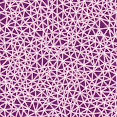 Poster - Tileable abstract background. Rounded solid shapes in frames. Small triangles size. Single color tone style. Repeatable pattern. Trending vector tiles. Seamless vector illustration.