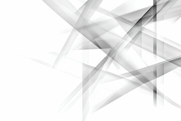 Poster - An abstract composition of intersecting translucent geometric shapes in shades of grey and white, creating a contemporary and minimalist design with a sense of depth, balance and sophistication. The i