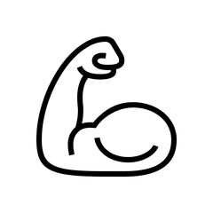 arm wrestling adult icon. outline arm wrestling adult vector icon for web design isolated on white b