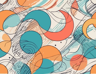 Poster - Color Gradient Lines Pattern. Abstract Vector Background with Curved Graphic Rainbow Gradient Shapes. Colorful Wavy Swirl Ribbons
