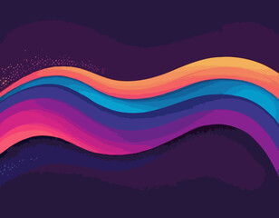 Poster - Abstract Gradient Lines. Vector 3d Fluid Graphic Shapes. Dynamic Liquid Spiral and Curve Colorful Stripes. Digital Graffiti Gradient Confetti Design