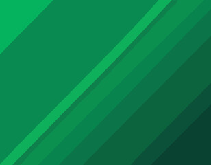 Poster - Geometric Green Background with Diagonal Stripes and Gradients. Vector Minimalist Backdrop for Irish St. Patrick Day
