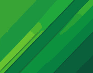 Poster - Geometric Green Background with Diagonal Stripes and Gradients. Vector Minimalist Backdrop for Irish St. Patrick Day