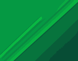 Poster - Geometric Green Background with Diagonal Stripes and Gradients. Vector Minimalist Backdrop for Irish St. Patrick Day